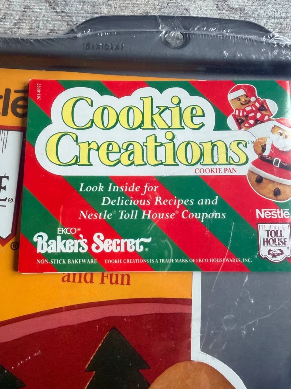 Cookie Creations Nonstick Cookie Pan vintage Brand new/open. Holiday Christmas